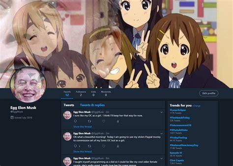 Elon Musk Twitter Anime Profile - Elon Musk Twitter Profile Pic Anime - Elon musk is by far the ...