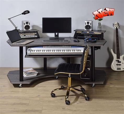 Buy LEEKOUS STERXONE Best Music Recording Studio Desk with Piano ...