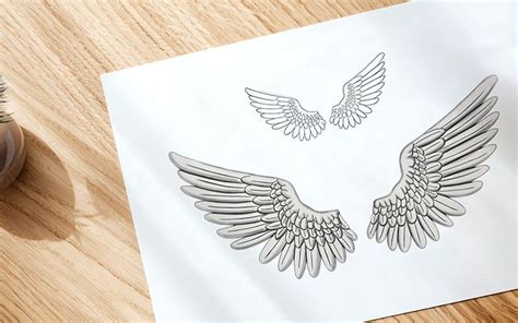 How to Draw Wings - Creating an Easy and Realistic Wings Sketch