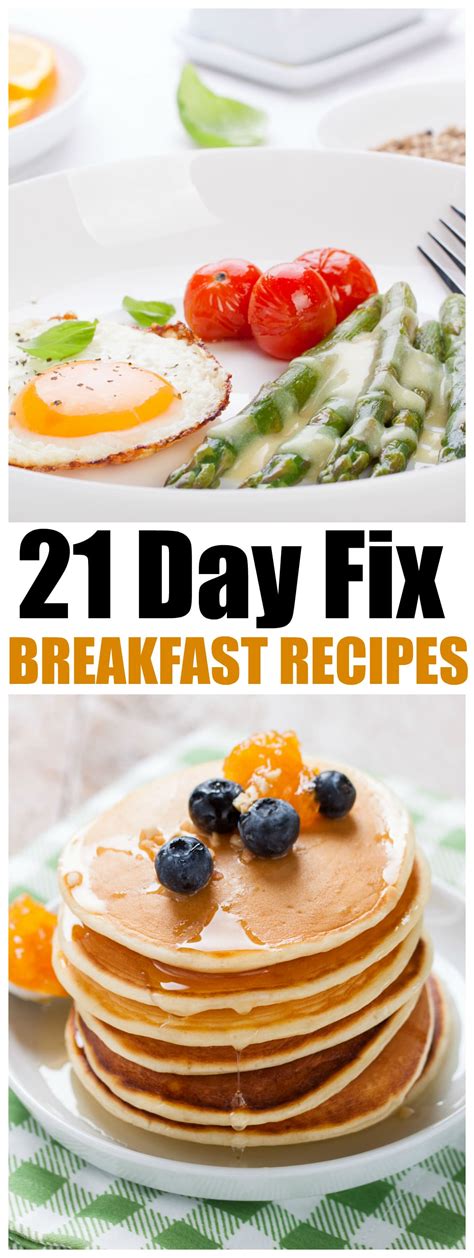 21 Day Fix Breakfast Recipes - MomDot