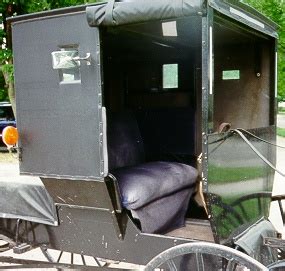 Amish Buggy Interior Photographs