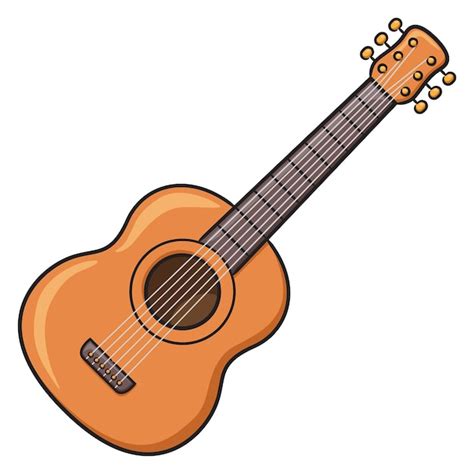 Acoustic Guitar Cartoon Clipart Best - vrogue.co