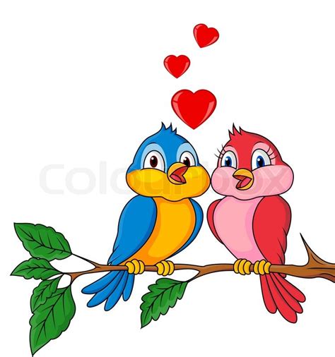 Vector illustration of Birds cartoon ... | Stock vector | Colourbox