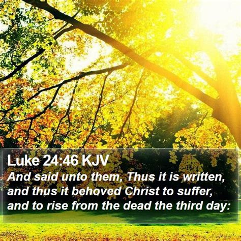 Luke 24:46 KJV Bible Verse Images