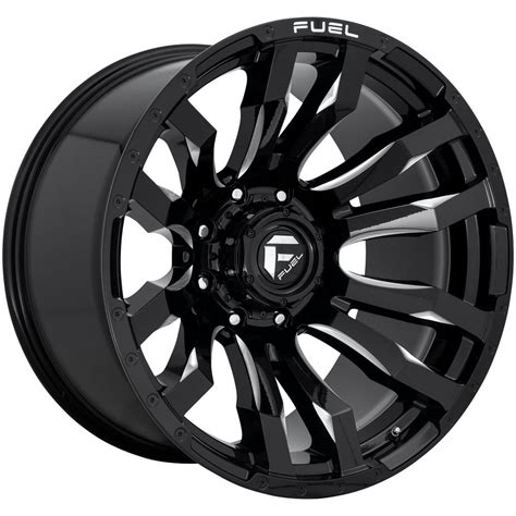 Fuel blitz 20x10 8x165.1 -18et 125.10mm gloss black milled wheel - Walmart.com - Walmart.com