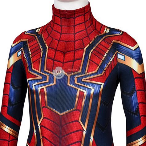 Kids Iron Spiderman Costume Avengers Endgame Spider-Man Peter Parker Cosplay Costumes - CCosplay.com