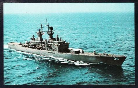 NUCLEAR GUIDED MISSILE Cruiser USS CALIFORNIA CGN-36 US Navy Ship Postcard $3.00 - PicClick