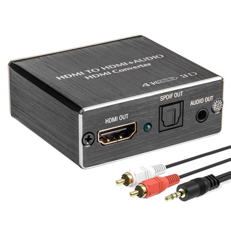 HDMI Optical / AUX Audio Extractor Splitter (HDMI to HDMI + Optical Toslink SPDIF + 3.5mm AUX ...