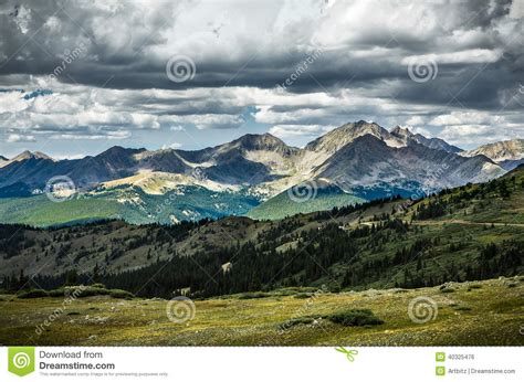 Cottonwood Pass, Colorado Continental Divide Stock Photo - Image of ...