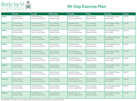 90-Day Workout Plan - 9+ Examples, Format, Pdf