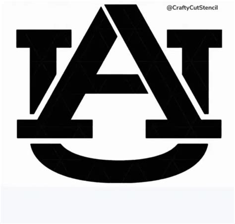 Auburn University Logo Stencil Durable & Reusable Stencils 6x6 - Etsy