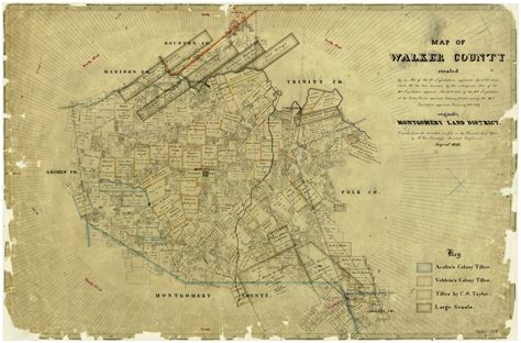 Map of Walker County – Legacy of Texas