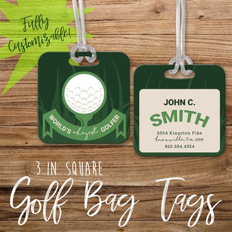 Okay Golf Bag Tag Luggage Tag Funny Golf Tag Customized Bag Tag Golf ...