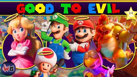 The Super Mario Bros. Movie Characters: Good to Evil 🍄 - YouTube
