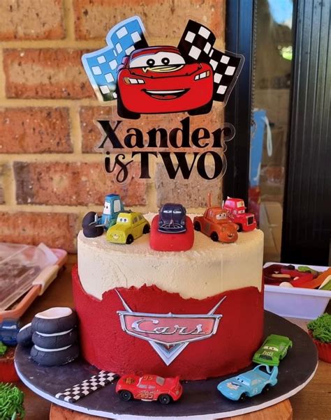 Lightning McQueen Cake Topper - Ember & Bloom Designs