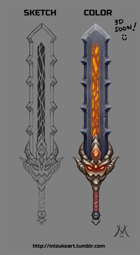 ArtStation - Concept Art: Dragon Sword, Emma Salamanca