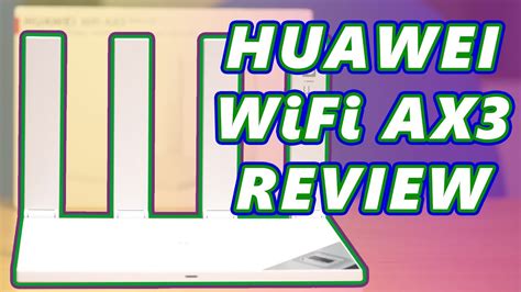 Huawei WiFi AX3 Pro | In-depth review! It's finally here! - YouTube