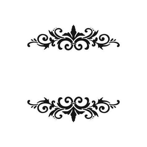 two black and white ornamental designs