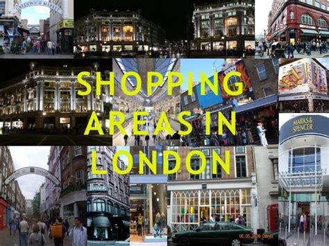 Shopping areas in London