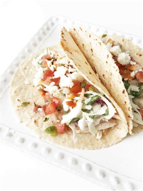 Baja Chicken Tacos (Crock Pot or Instant Pot) — The Skinny Fork