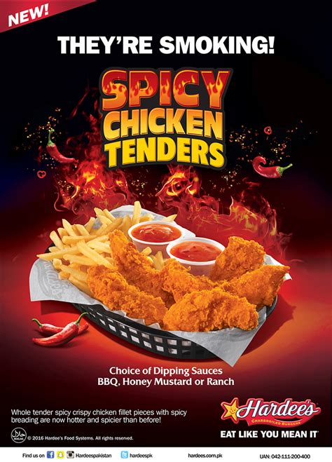 Hardee's Spicy Chicken Tenders on Behance