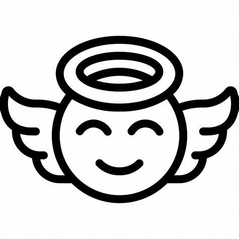 Angel, emoji, halo, smiley, face icon - Download on Iconfinder