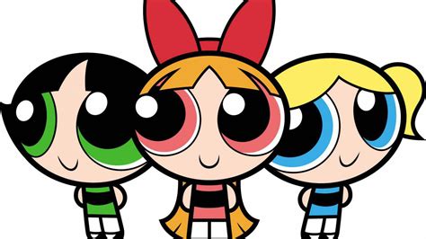The Powerpuff Girls Blossom, Bubbles and Buttercup Closeup Photo In A White Background HD Anime ...