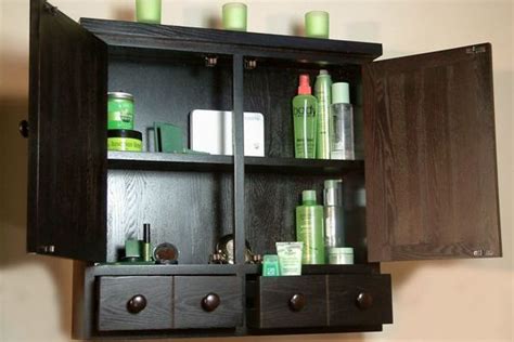 Black Bathroom Wall Cabinet - Home Furniture Design