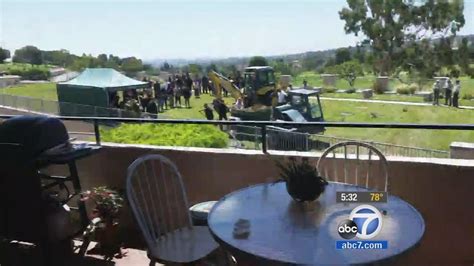 Cemetery's new above-ground burials yards away from condo views | abc7.com