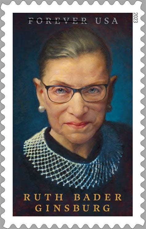 Late Supreme Court Justice Ruth Bader Ginsburg honored with new stamp