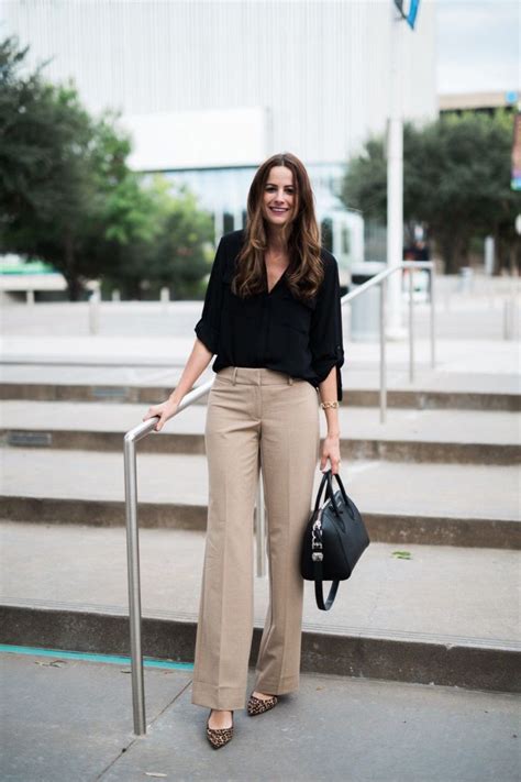 Two Ways to Wear LOFT Trousers - The Miller Affect | Business casual outfits for work, Best ...