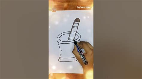 How To Draw Okhli/Pestle Easily|| Easy Okhli /Pestle Drawing Step By Step||#shorts #drawing ...