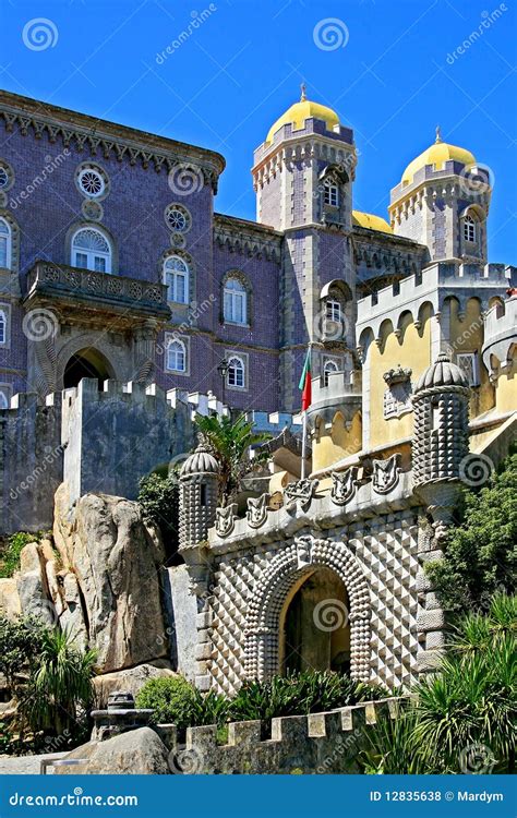 Pena National Palace stock photo. Image of exterior, heritage - 12835638