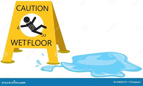 CAUTION Slippery When Wet Royalty-Free Stock Photo | CartoonDealer.com ...