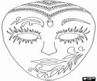 Spectacular Carnival eye mask coloring page printable game