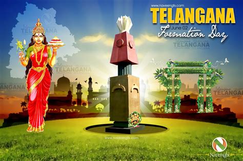 telangana formation day HD poster and wallpapers free downloads | naveengfx