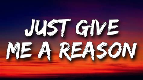 P!nk - Just Give Me A Reason (Lyrics) Ft. Nate Ruess - YouTube