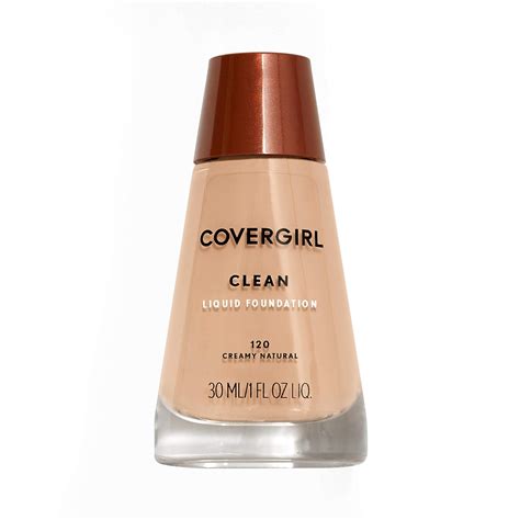 Amazon.com : COVERGIRL Clean Makeup Foundation Creamy Natural 120, 1 oz ...