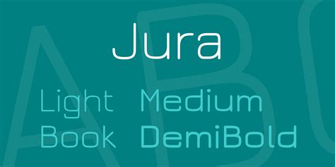 Jura Font FREE Download & Similar Fonts | FontGet