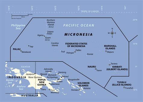 Микронезия (Micronesia) — флаг, подробная информация о стране