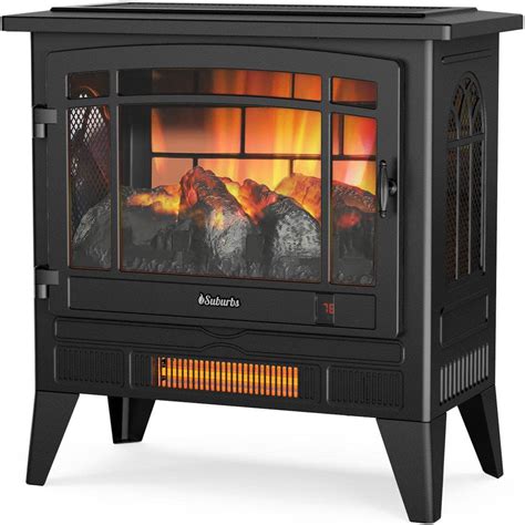 TURBRO Suburbs TS25 Electric Fireplace Infrared Space Heater with ...