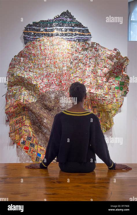 October Gallery, London, UK. 28 February, 2019. El Anatsui: Material ...