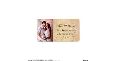 return_address_labels_wedding_photo_design ...