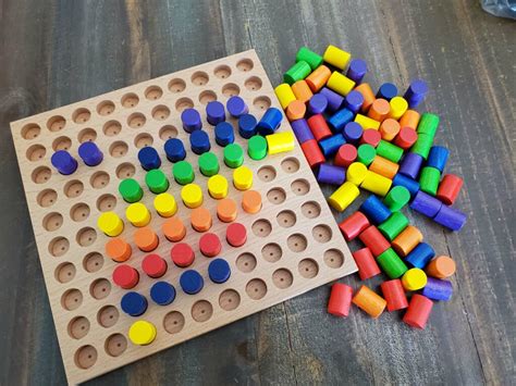 Hardwood PegBoard for Creative Building - Kodo Kids