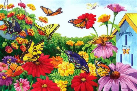 Butterfly Garden Wallpapers - Top Free Butterfly Garden Backgrounds ...