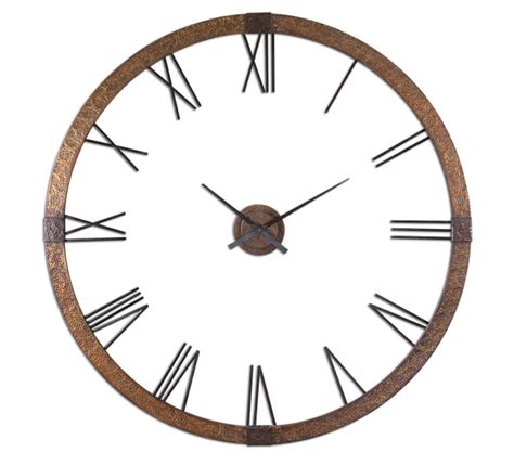 Amarion Rustic Metal Oversized Wall Clock 60" | Zin Home