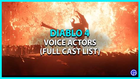 Diablo 4 Voice Actors & Full Cast List - Gamer Tweak