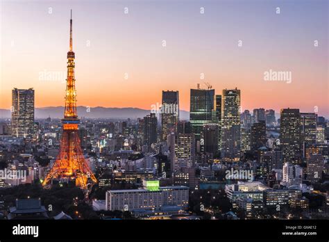 Tokyo Tower and Roppongi Hills, Minato-Ku,Tokyo,Japan Stock Photo - Alamy