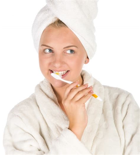 Woman Brushing Teeth Free Stock Photo - Public Domain Pictures