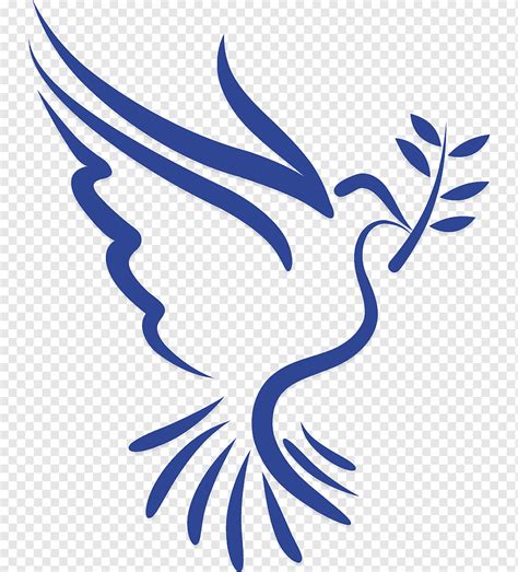 Columbidae Doves as symbols Holy Spirit, symbol, leaf, text, flower png | PNGWing